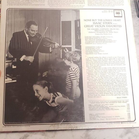 Isaac Stern Great Violin Favorites Vinyl Record - Picture 3 of 15